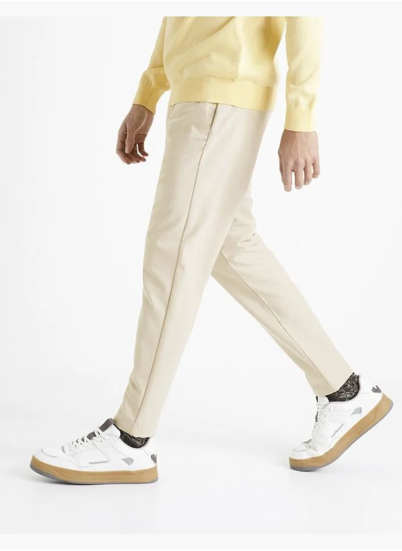 سيليو Celio Casual Chinos Pants - Beige