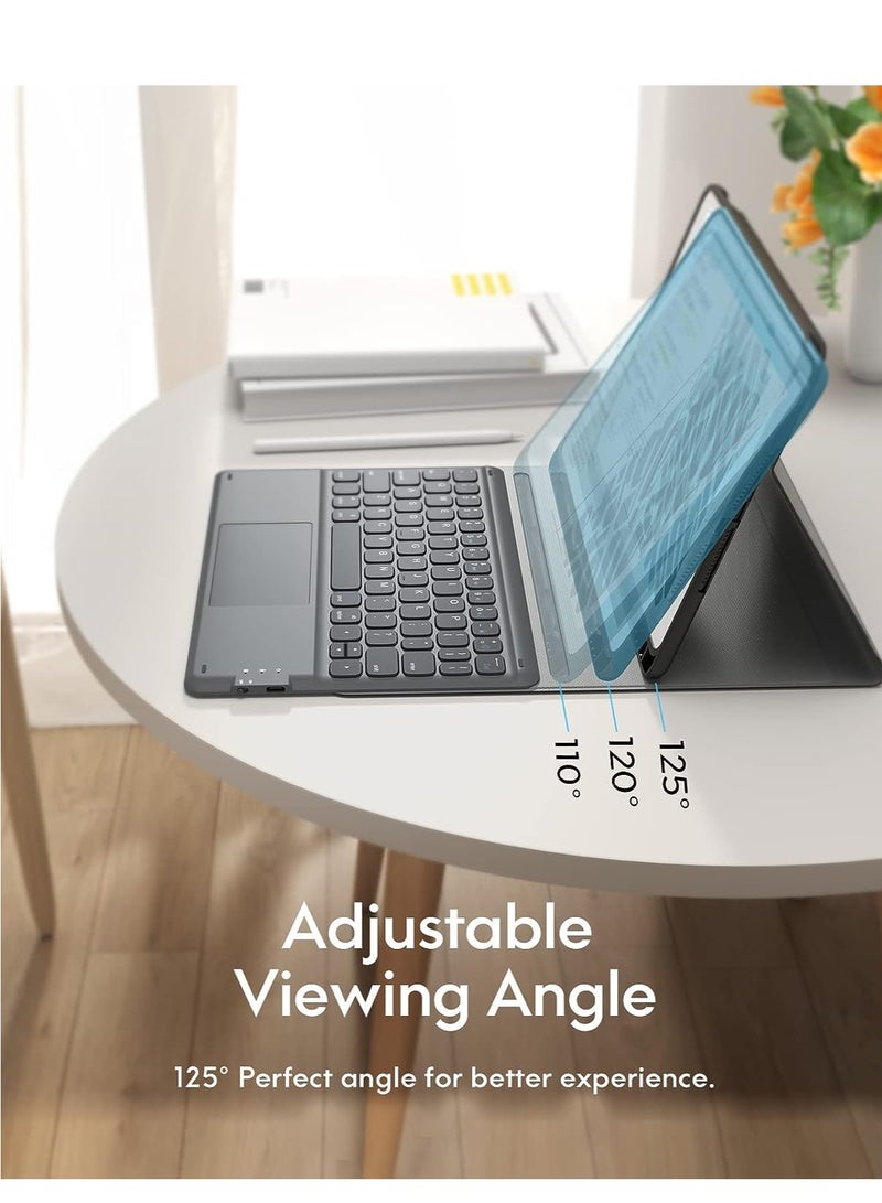 ELTRAZONE ELTERAZONE iPad Keyboard 9th Generation, Keyboard for iPad 8th Generation/7th Gen 10.2 Inch, Smart Trackpad, Wireless with Pencil Holder, Flip Stand Keyboard Case for iPad 9th/8th/7th Gen 10.2”, Black - Image 5