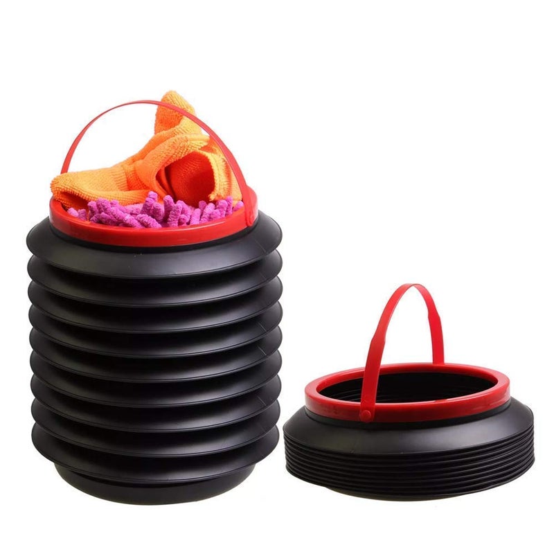 KAVRUL KAVRUL Collapsible Car Dustbin PopUp Foldable Trash Bin with Adjustable Hanging Strap for Car SUV Truck Van Garbage Storage  - Image 1