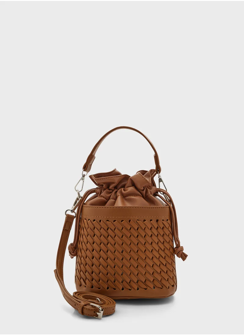 ايلا Structured Drawstring Satchel Bag