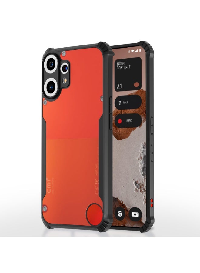 Case for Nothing CMF Phone 2 Pro Clear Hard PC Back Cover Case with Shockproof Premium TPU Black Border 360 Degree Impact Resistant Transparent Cover For Nothing CMF Phone 2 Pro  - Image 2