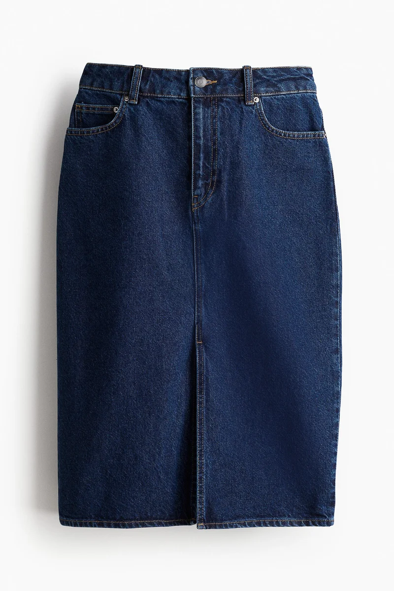 H&M Knee-length denim skirt