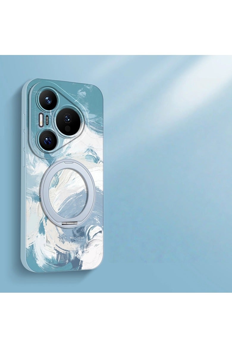 general Suitable for Huawei Pura 80 Pro+ protective case, personalized colourful design, 360-degree rotating stand, full-coverage protective case