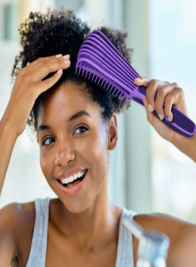 BESTOOL Detangling Brush for Natural Hair, Detangler for 3/4abc Curly, Coily, Kinky Hair, Detangle Wet/Dry Easily with No Pain (Purple) - Image 5