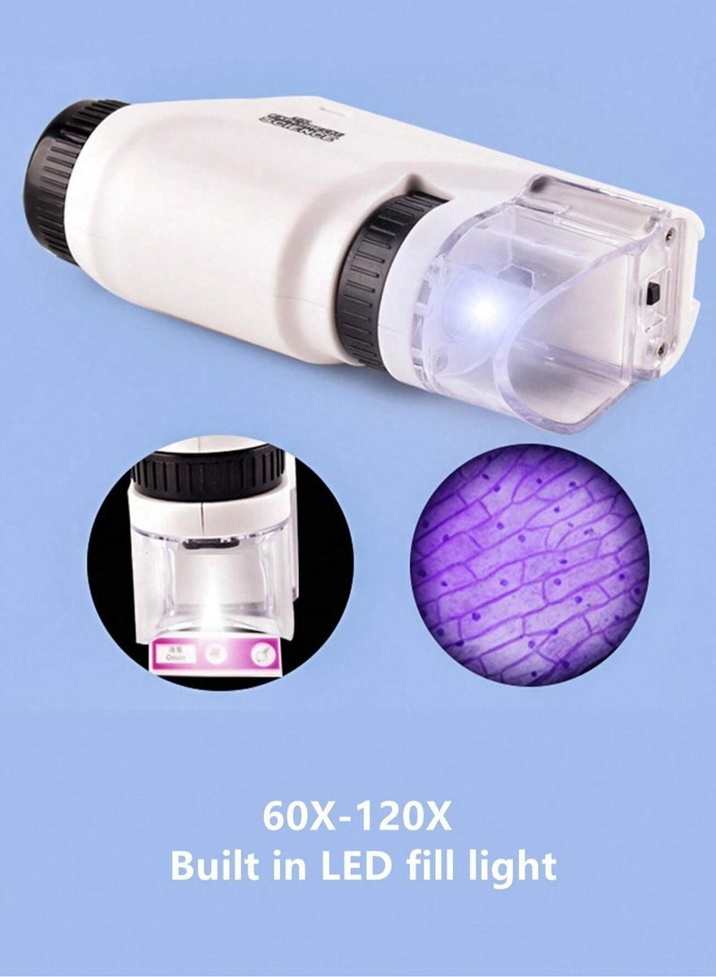 Kids Portable Handheld Optical Microscope for Boys  Girls, Science Outdoor Exploration Educational Toy Gift - Image 3