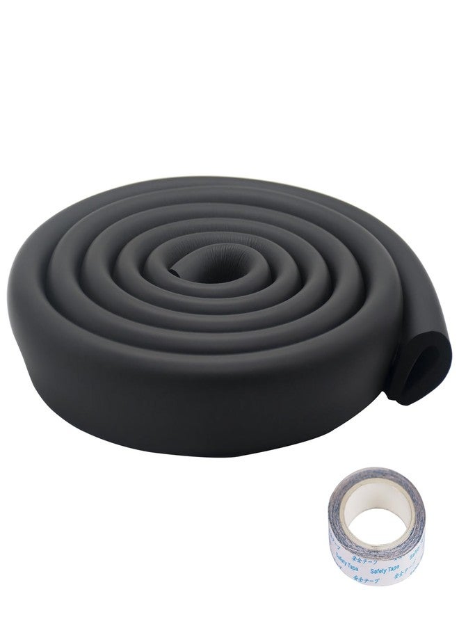 Fozobaiy U Shape Edge Protectors for Glass Coffee Table,Foam Baby Proofing Safety Bumper Guard Strip,Corner Protectors for Kids,Extra Thick,Suitable for Furniture Fireplace,6.5 Ft/2m (U Type(Black)) - Image 1