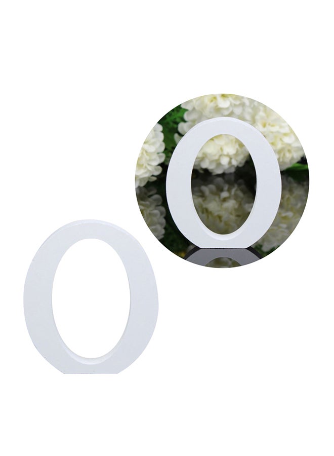 NIBEMINENT English Letter Wooden Ornament Set White 0.02kg - Image 3