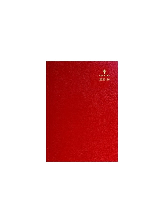 Collins Collins Desk 12 Month Mid/Academic Year Planner, July 2025-July 2026 - Week-to-View Diary, A5 Hard Cover, Red  - Image 4