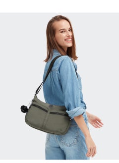 kipling Izellah Medium Across Body Shoulder Bag Green Moss  - Image 2
