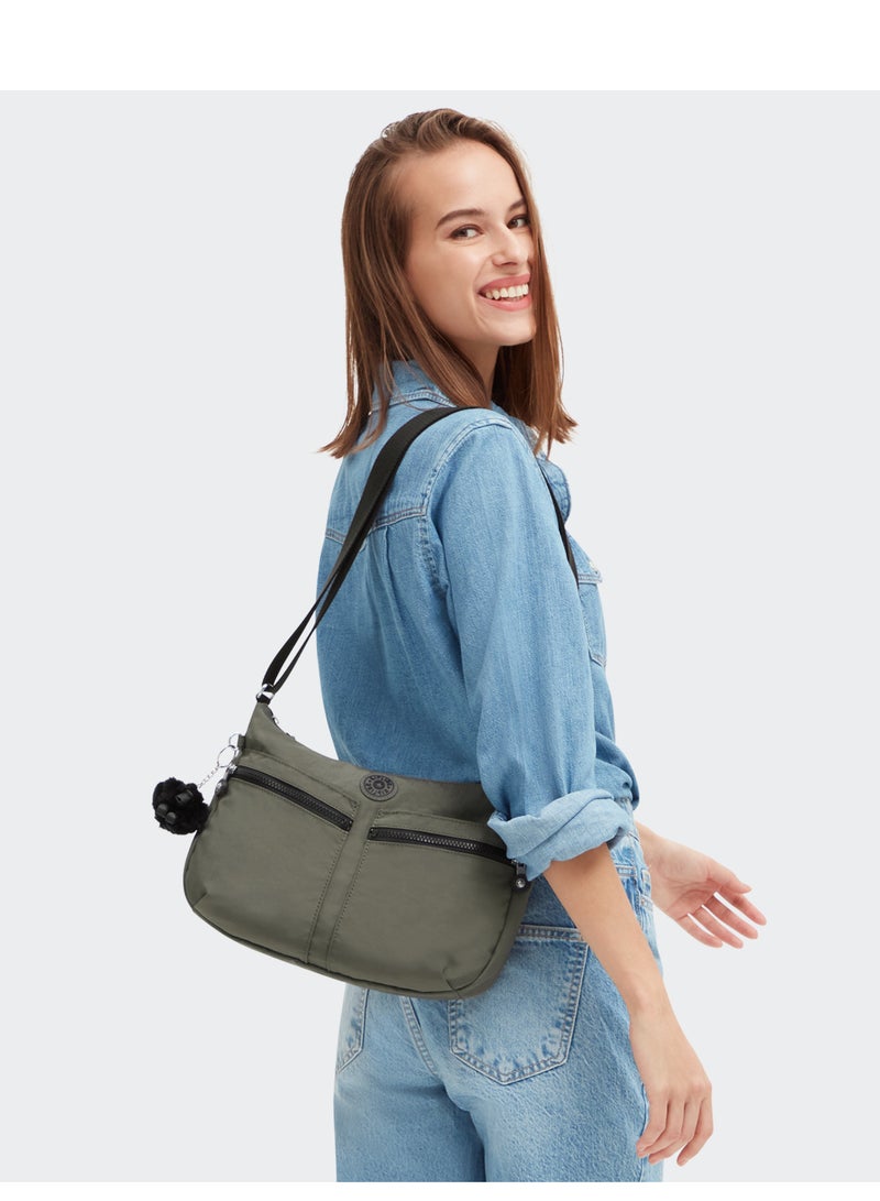 kipling Izellah Medium Across Body Shoulder Bag Green Moss - Image 2