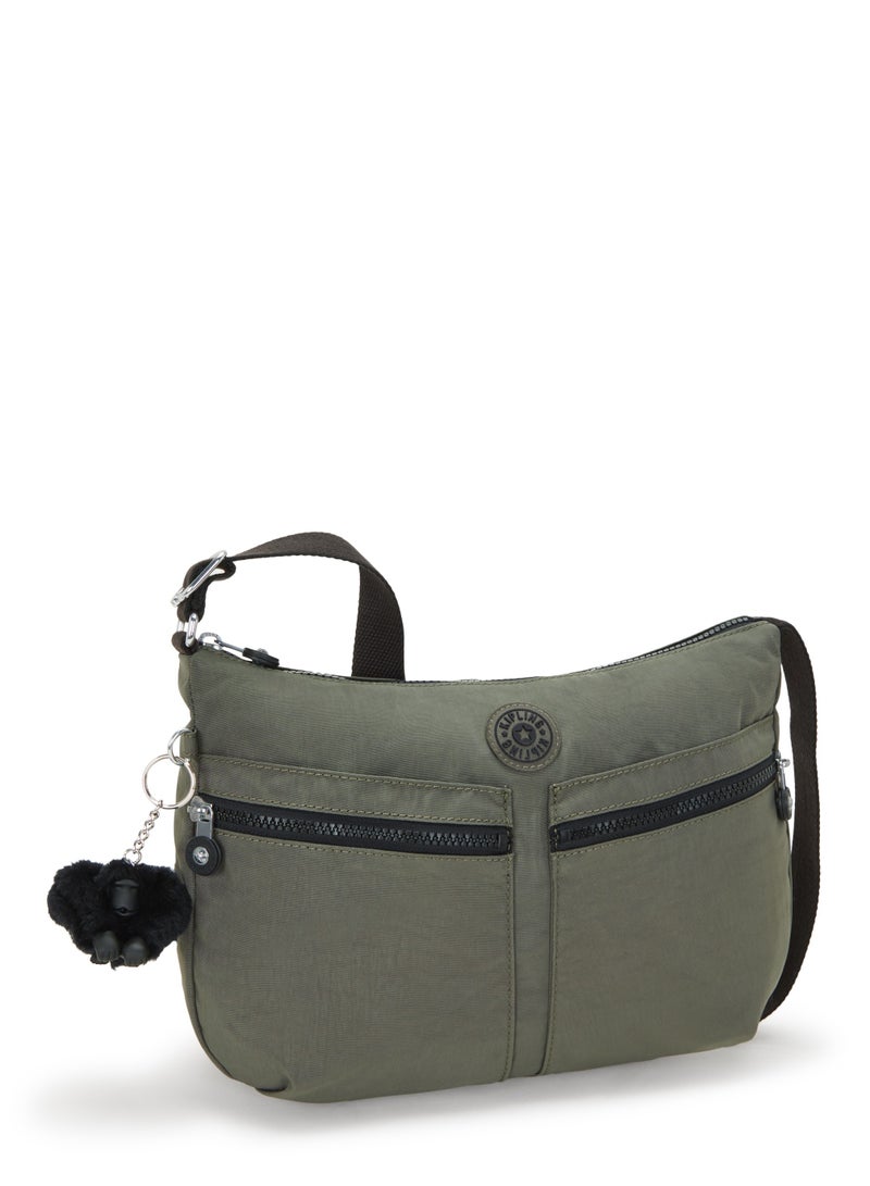 kipling Izellah Medium Across Body Shoulder Bag Green Moss - Image 5