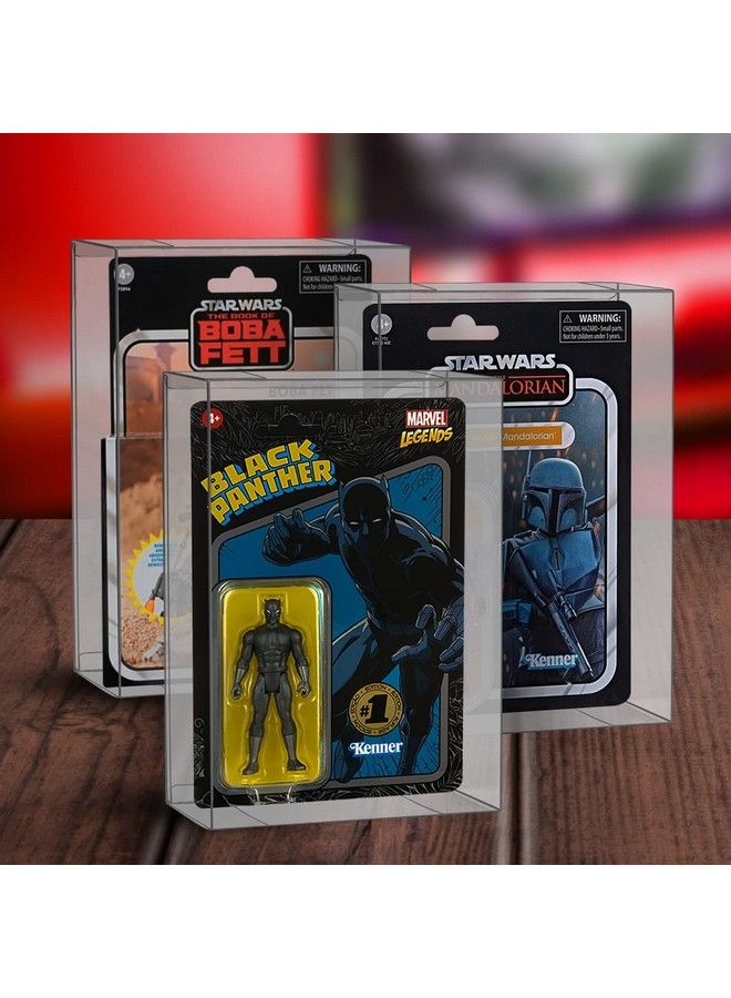 EVORETRO Action Figure Display Case Protector Compatible With Star Wars & Gi Joe (Carded) 3.75'' Figurine 6/9 (Deep 44Mm) - Image 5