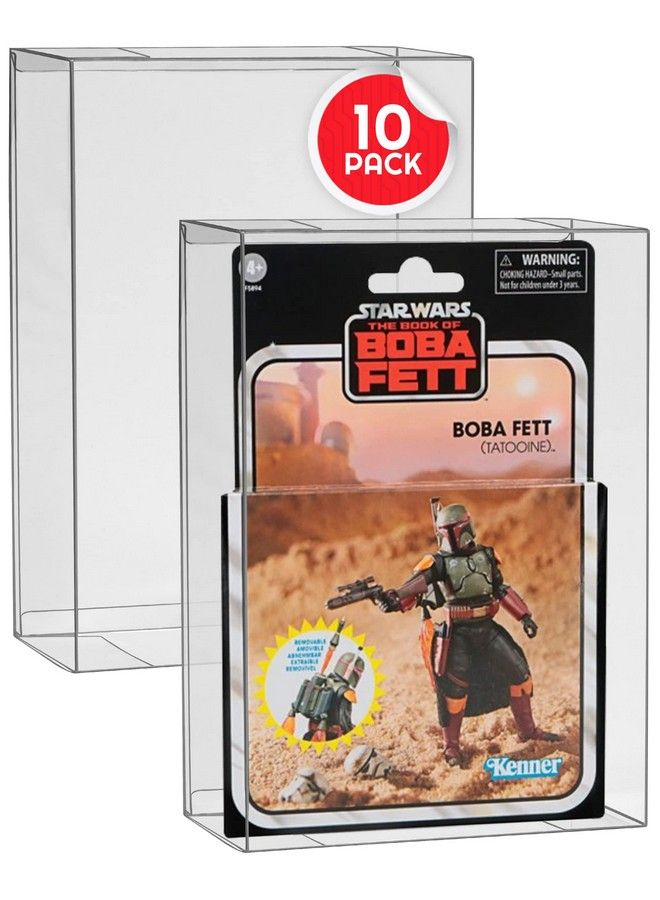 EVORETRO Action Figure Display Case Protector Compatible With Star Wars & Gi Joe (Carded) 3.75'' Figurine 6/9 (Deep 44Mm) - Image 2