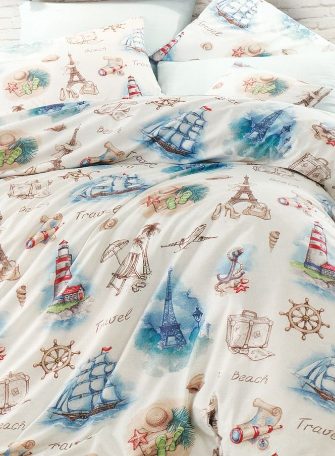 Family Bed Flat Bed sheet Cotton 3 pieces size 180 x 250 cm Model 171 from Family Bed Kids - Image 2