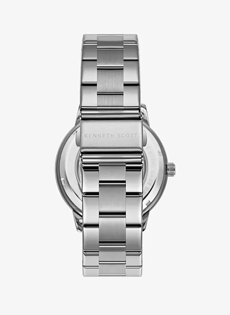 Kenneth Scott Men's Stainless Steel Automatic  Watch K24324-SBSX - 43.5 mm