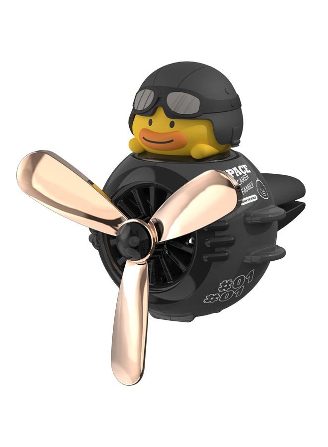 Yokosea Pilot Black Warrior Rotating Propeller Car Diffuser Automotive Air Outlet Fan Creative Car Perfume Decoration - Image 1
