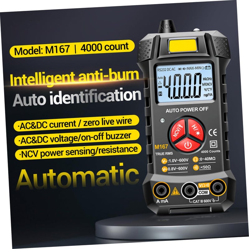 Automatic Digital Multimeter With Large Display ABS Material Safe Portable - Image 4