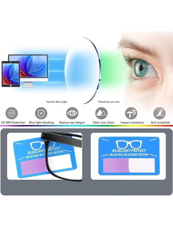 Retro - Blue Light Blocking Glasses for Men and Women, Gaming Computer Glasses Anti Glare Headache Eyes Strain Glasses with Blue Light Filter, Super Light Weight Reading TV PC Phone Computer Fashion Eye Glasses - Image 1