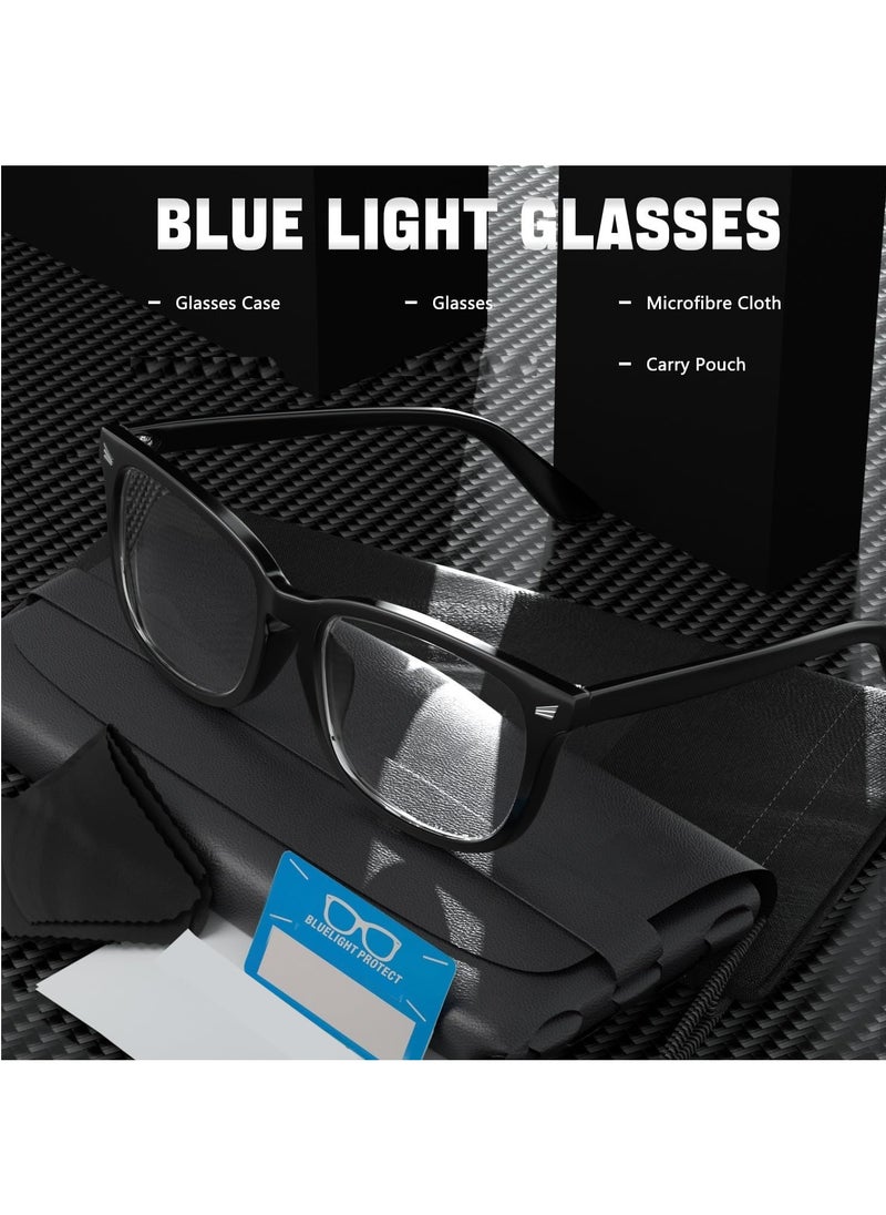 Retro - Blue Light Blocking Glasses for Men and Women, Gaming Computer Glasses Anti Glare Headache Eyes Strain Glasses with Blue Light Filter, Super Light Weight Reading TV PC Phone Computer Fashion Eye Glasses - Image 1