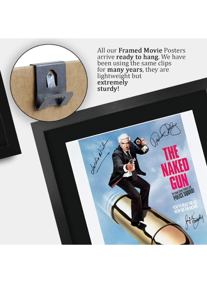 HWC Trading HWC Trading Naked Gun 1 Leslie Nielsen 16 x 12 inch Framed Gifts Printed Poster Signed Autograph Picture for Movie Memorabilia Fans - 16" x 12" Framed  - Image 5