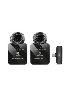 PULUZ PULUZ Wireless Lavalier Microphone for Type C Phone, Type C Receiver and Dual Microphones, 12 hour battery life for iphone 15, samsung, xiaomi, oneplus, oppo, vivo, Tablets  - Image 2