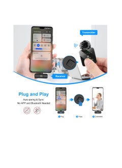 PULUZ PULUZ Wireless Lavalier Microphone for Type C Phone, Type C Receiver and Dual Microphones, 12 hour battery life for iphone 15, samsung, xiaomi, oneplus, oppo, vivo, Tablets  - Image 4