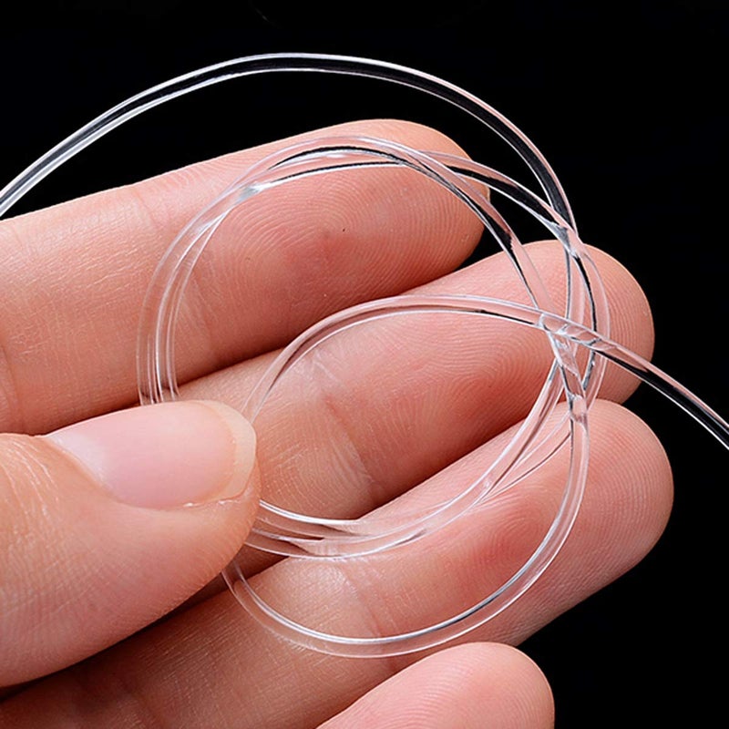 CCINEE 328ft Clear Bead Cord Crystal Elastic Stretchy Bracelet String for Jewelry Making Necklace Bracelet Beading Thread  0.8 mm - Image 3