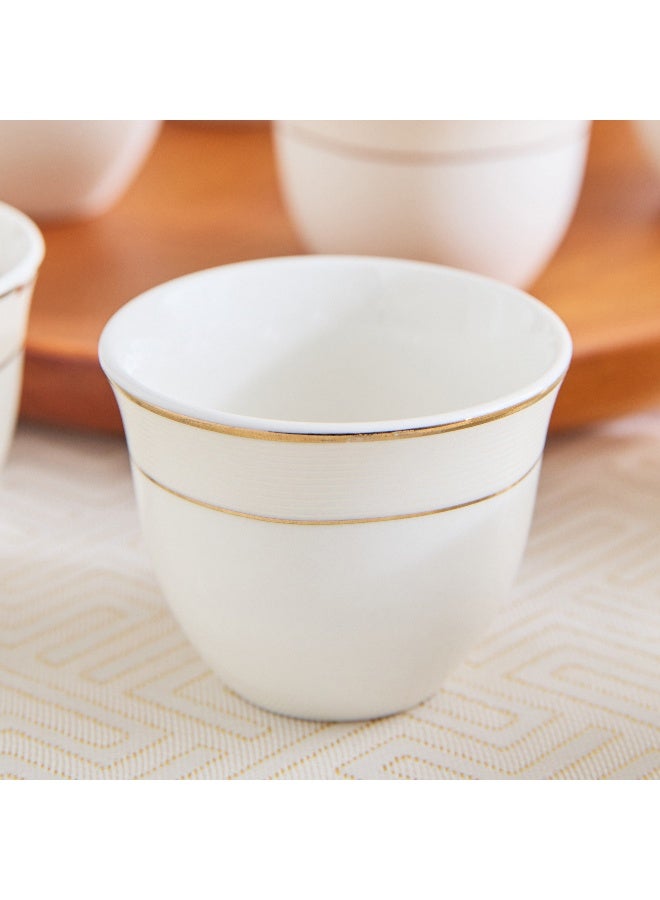 Home Box طقم أكواب قهوة 12 قطعة بتصميم ذهبي - Image 1