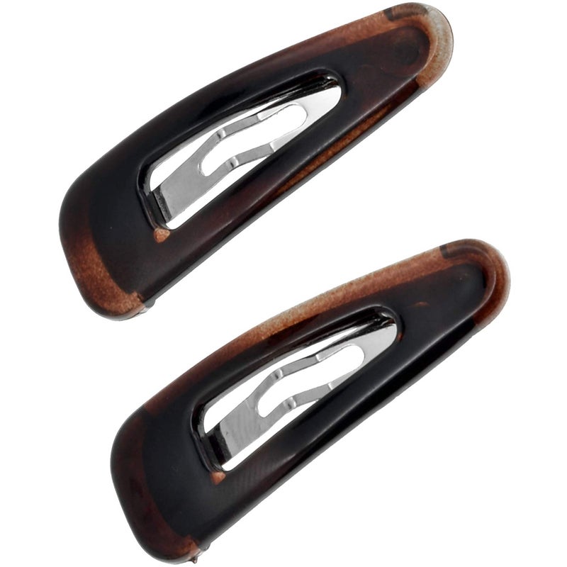 Camila Paris CP13092 French Hair Barrettes Clips Snap Hair Slides Clic Clac for Women Styling Girls Side Slidein Metal Pin Hair Accessories for Women Strong Hold No Slip Grip Made in France