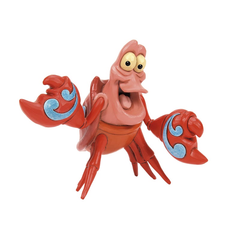 Enesco Disney Traditions Collection by Jim Shore The Little Mermaid Sebastian The Crab Miniature Figurine Resin Hand Painted Crafted Collectible Disney Mini Figurines Home Decor Statue 37 Inch - Image 2