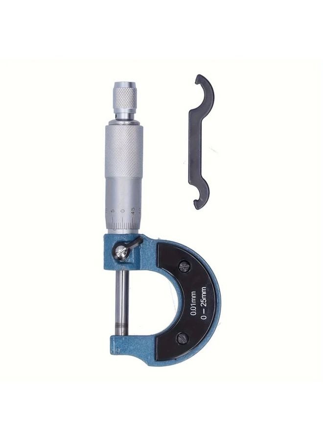 شونيس 0-25 ملم ميكرومتر خارجي أداة قياس الفرجار من الفولاذ الكربوني مع وقف دوار - Image 2