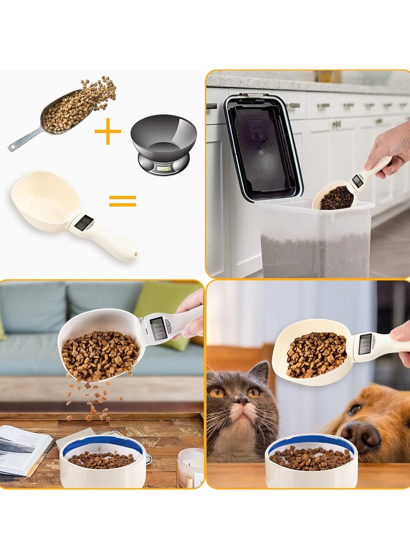 دانم ملعقة قياس رقمية مع شاشة LCD - ملعقة قياس آمنة غذائيًا وخالية من مادة BPA للمطبخ والقهوة وطعام الحيوانات الأليفة والخبز (أبيض) - Image 4