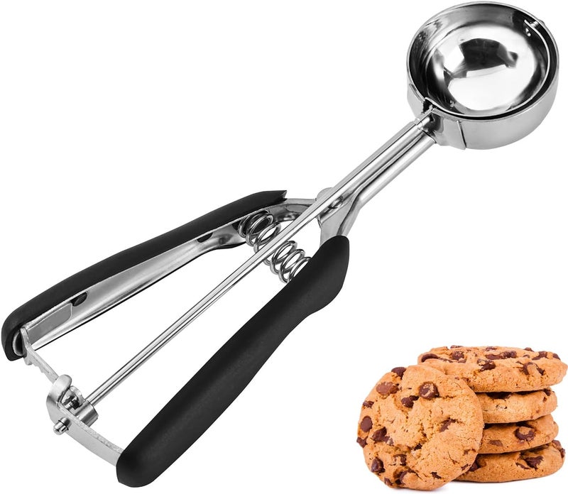 JUNADAEL J Medium Cookie Scoop, 2 Tablespoon Cookie Scoops for Baking, Cookie Dough Scoop, Spring-Loaded, Comfortable Grip, Non-Slip, For Making Cookies Muffin Cupcake Pancake Ice Cream Meatball - Image 1
