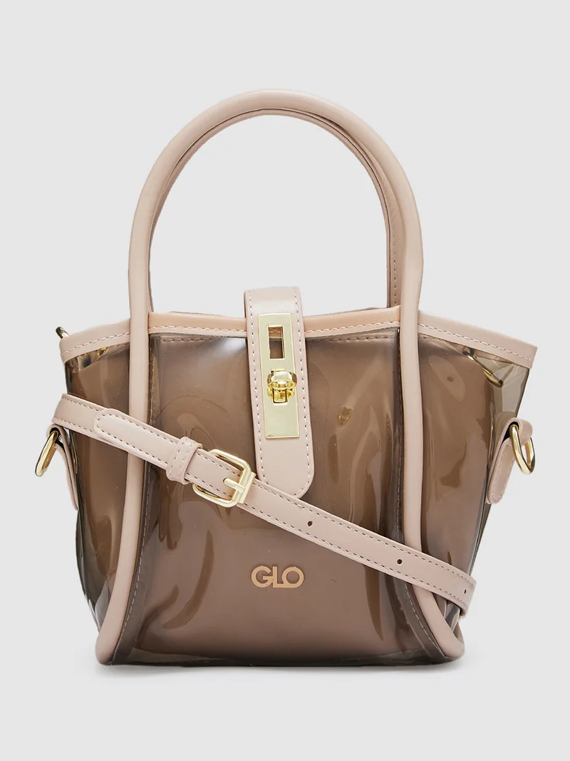 globus Globus Women Brown Solid Party Handheld Bag