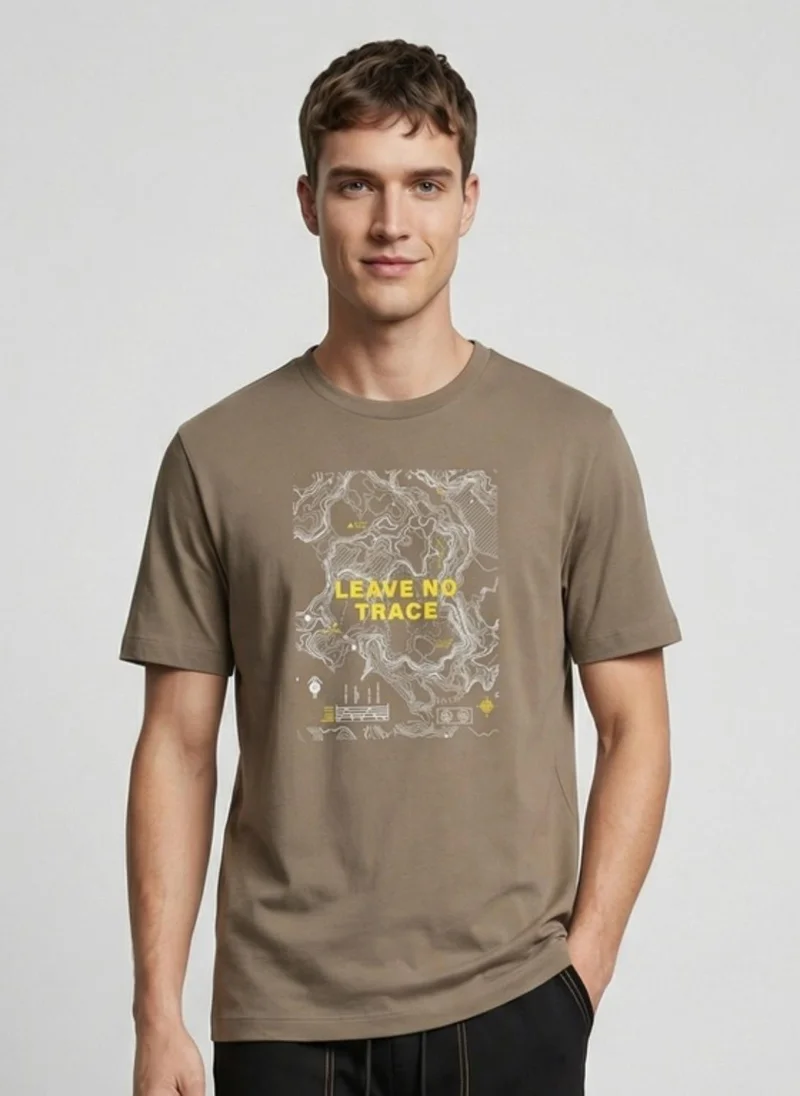 نوبيرو NOBERO Men's Premium Printed Regualr T-Shirt