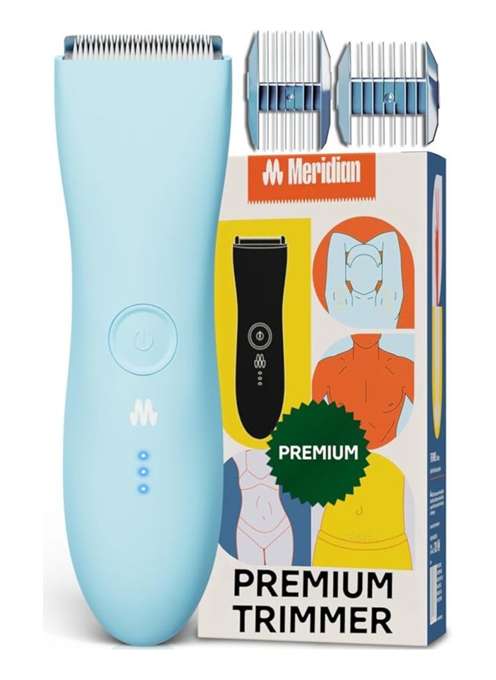 Meridian Meridian Premium Trimmer for Men and Women, USB C Charging, Travel Lock, 6 Colors Available, Sky  - Image 1