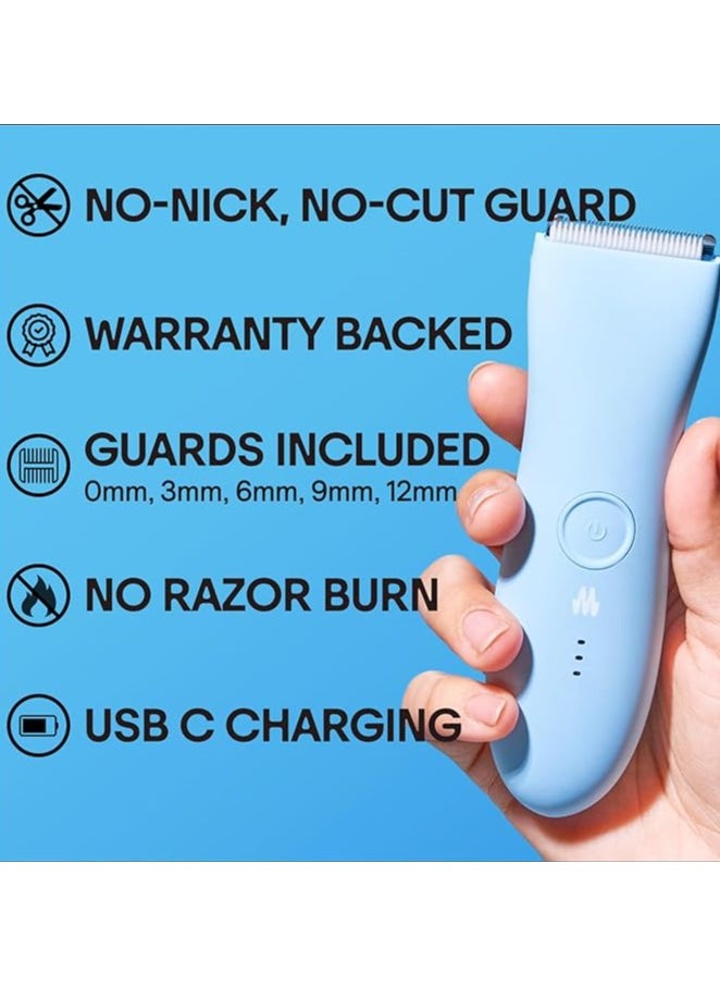 Meridian Meridian Premium Trimmer for Men and Women, USB C Charging, Travel Lock, 6 Colors Available, Sky  - Image 2