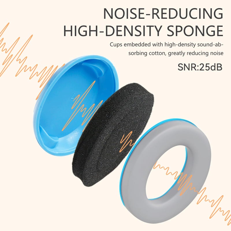 LYSIAN Baby Earmuffs â€“ Noise Cancelling Headphones for Infants 0-3 Years, Soft Comfortable Ear Protection for Sleeping,Travel,Flights (Blue). Blocks Loud Sound for Peaceful Rest - Image 5