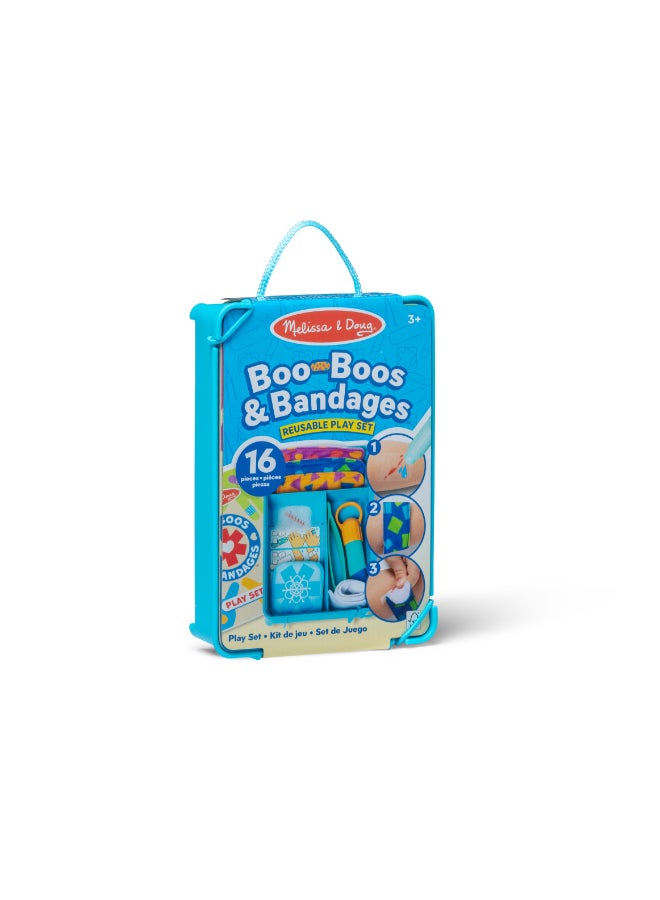 Melissa & Doug Boo-Boos & Bandages Reusable Play Set - Image 1