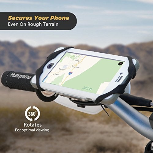 Scosche MBM2SMI MagicMount Magnetic Bike Phone Mount, Universal Fit, 360 views, Adjustable Rubber Elastic Bands, Magnet Mount for Cellphone - Image 5