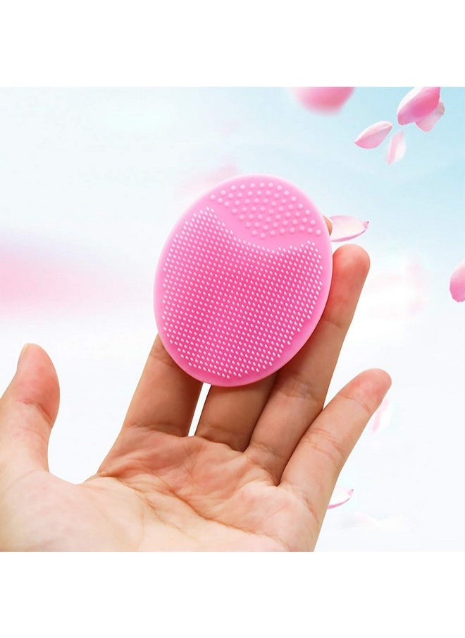 Brushman Facial Cleansing Brush,Soft Silicone Face Scrubber,Facial Exfoliation Scrub For Massage Pore Cleansing Blackhead Removing Deep Scrubbing For All Kinds Of Skins (2Ed-Pink+Purple)  - Image 5