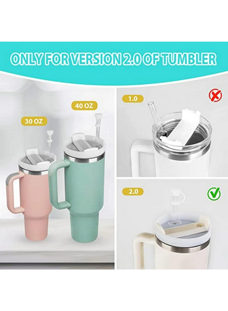 6Pcs Silicone Spill Proof Stopper Set for Stanley Cup 2.0 – Leak-Resistant Straw Cap and Spill Stopper Accessories for 40oz & 30oz Tumblers - Image 3