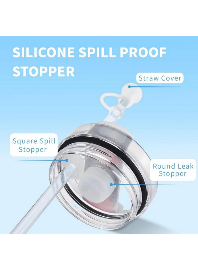 6Pcs Silicone Spill Proof Stopper Set for Stanley Cup 2.0 – Leak-Resistant Straw Cap and Spill Stopper Accessories for 40oz & 30oz Tumblers - Image 5