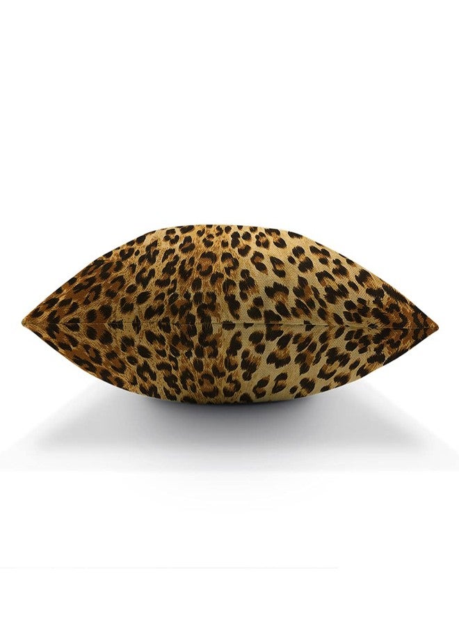 AOYEGO Wild Animal Texture Throw Pillow Cover Cheetah Animal Skin Spotted Dot Block Tiger Jaguar Leather Pillow Case 18x18 Inch Square Cushion Cotton Linen Decorative for Couch Bed Home - Image 5