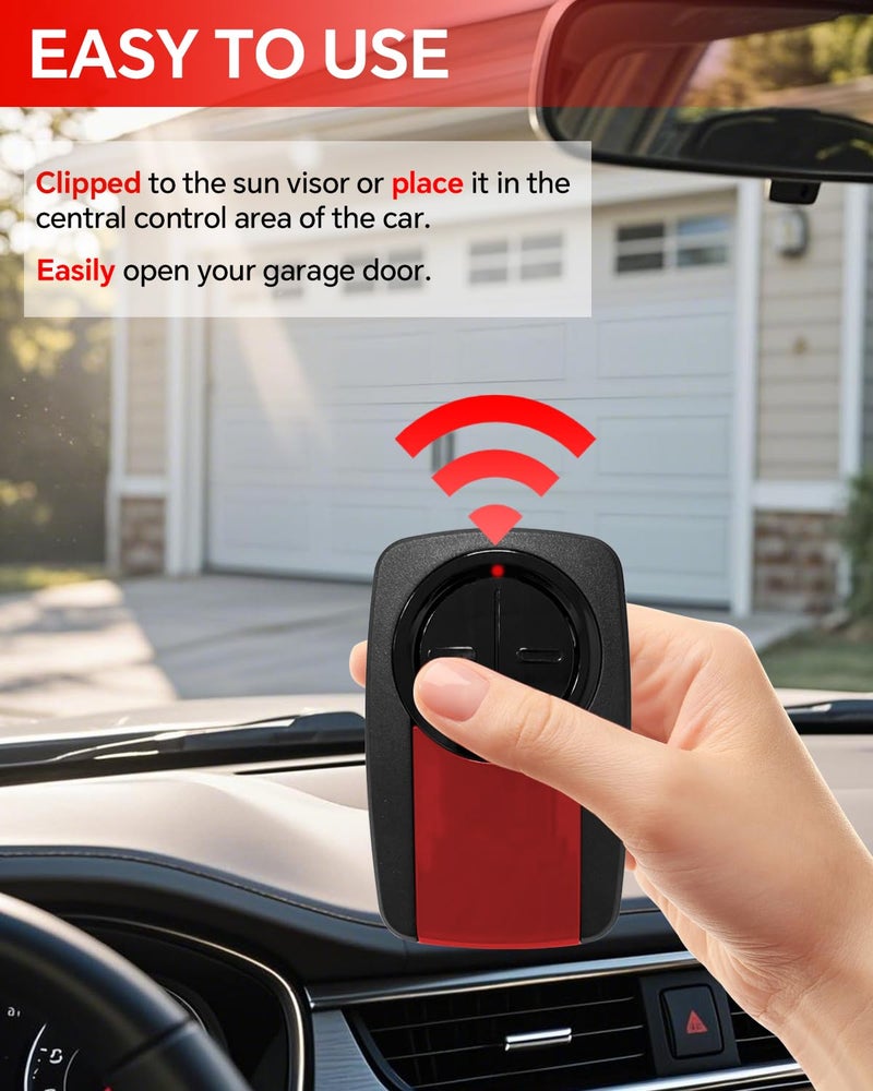 YIKQIDIS Upgrade 375UT 380UT Universal Garage Door Opener Remote Control Replace Liftmaster Garage Door Opener Compatible with 375LM Liftmaster Gate Remote Control 1 Pack - Image 5
