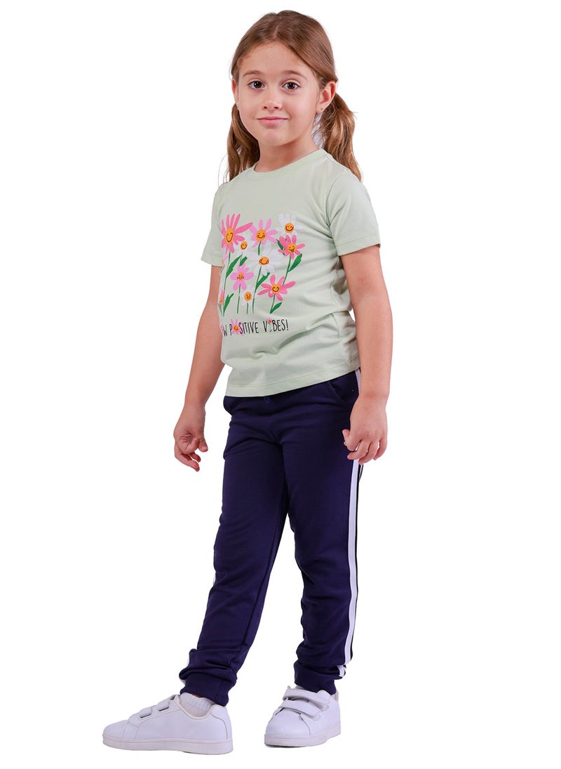 Nuego Fashion Kids Girl Joggers Navy Color Pure Cotton, Comfortable and Eco Friendly Age 2 - 7 Years - pzsku/Z5648DBCFC04209EF189AZ/45/_/1715672537/a890b132-c132-45c8-b7b2-1b135dfe9425