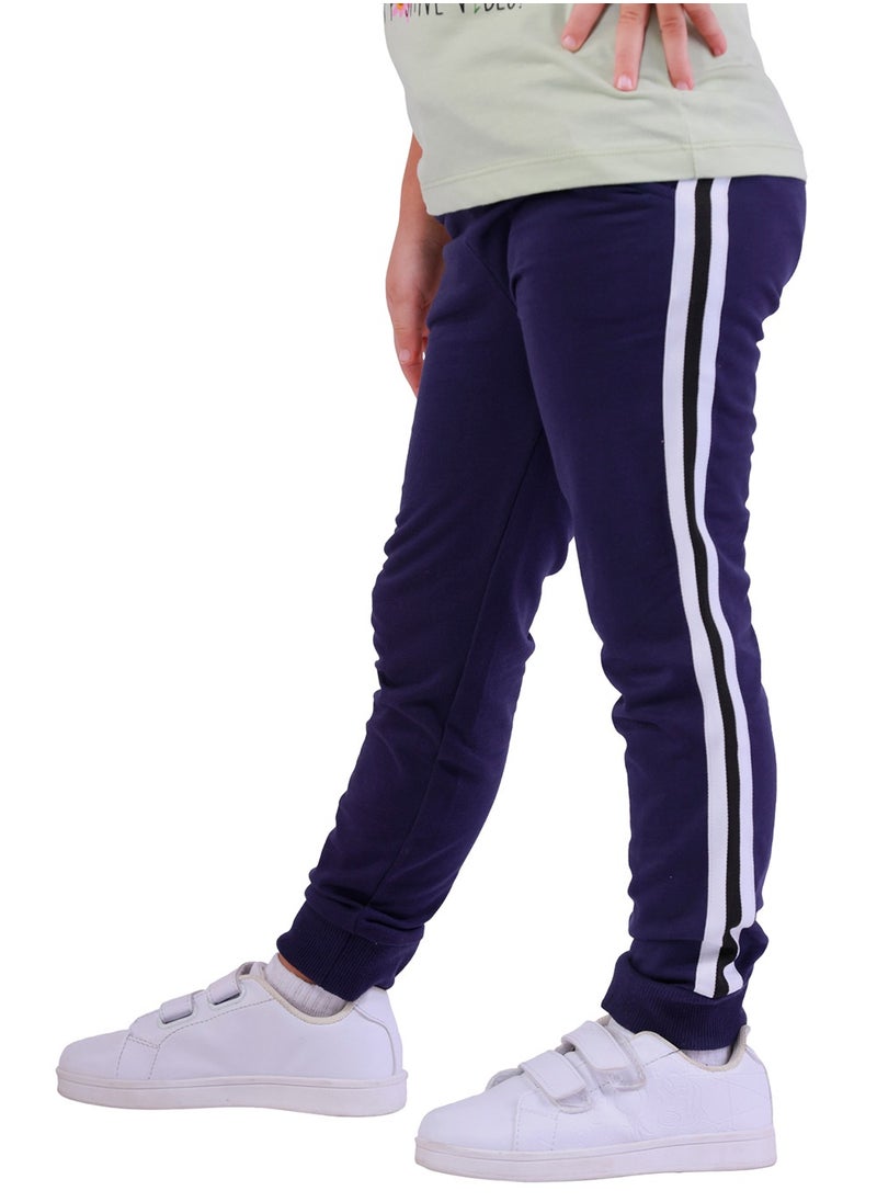 Nuego Fashion Kids Girl Joggers Navy Color Pure Cotton, Comfortable and Eco Friendly Age 2 - 7 Years - pzsku/Z5648DBCFC04209EF189AZ/45/_/1715672541/5d368a68-ccf0-4e53-8bc4-36fbbd7ee8e0