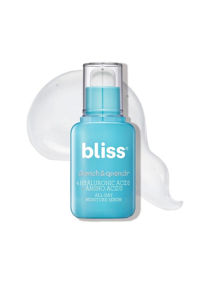 BLISS Drench & Quench Daily Hydrating Serum 1 Fl Oz 4 Types Of Hyaluronic Acid Deeply Moisturizes Skin For Allday Hydration Clean Vegan & Crueltyfree - Image 2