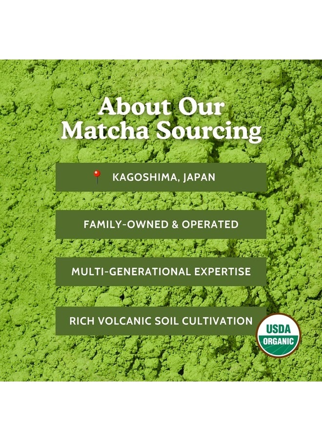 Sencha Naturals SEN CHA Naturals Organic Everyday Matcha Powder, Authentic Japanese Matcha Green Tea Powder, Premium First & Second Harvest Culinary Grade Organic Matcha Tea, Lattes & Baking, 12oz Bag (1 Pack)  - Image 5