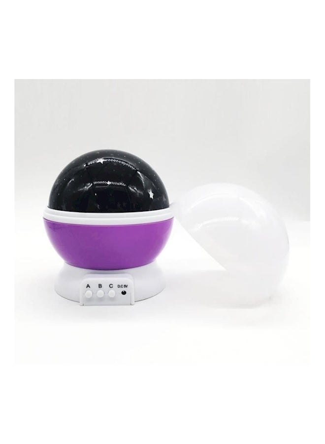 ستار ماستر مصابيح طاولة LED دوارة للإضاءة الليلية بتصميم نجوم مبتكرة أرجواني - Image 1